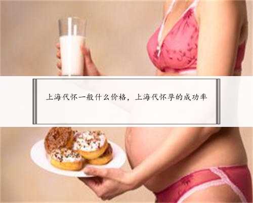 <b>上海代怀一般什么价格，上海代怀孕的成功率</b>
