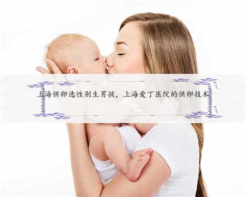 上海供卵选性别生男孩，上海爱丁医院的供卵技术