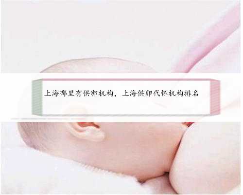 上海哪里有供卵机构，上海供卵代怀机构排名