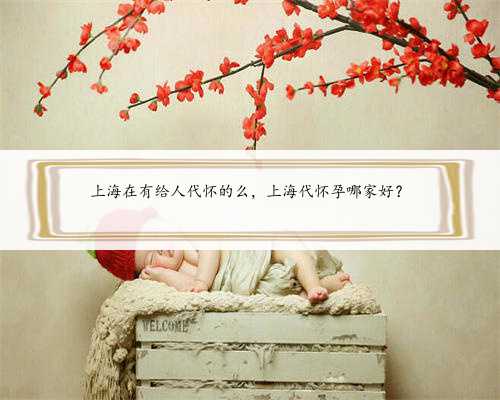 上海在有给人代怀的么，上海代怀孕哪家好？