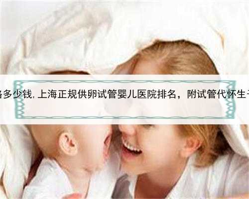 上海代怀价格多少钱,上海正规供卵试管婴儿