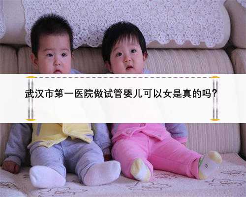 武汉市第一医院做试管婴儿可以女是真的吗？